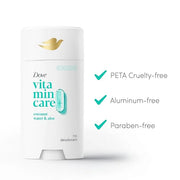 Dove VitaminCare+ Aluminum Free Deodorant Stick Coconut Water & Aloe for 72H Odor Protection Breathable Deodorant for Wome...