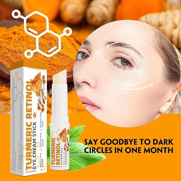 Lumibalm for Under Eye Bags, Turmeric Retinol Eye Cream Stick, Retinol Eye Cream Stick for Dark Circles, Wrinkles, Anti-Ag...