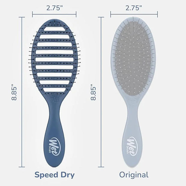 Wet Brush Speed Dry Hair Brush, Elemental Blue, Vented Design & Soft HeatFlex Bristles, Blow Dry Safe, Ergonomic Handle Ma...