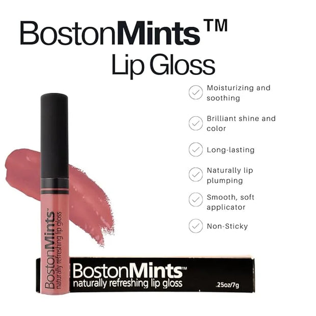 Plum Island Sand Lip Gloss (.25oz) -Vegan, gluten-free, cruelty-free formula with Aloe, Vitamins C & E, and a refreshing h...