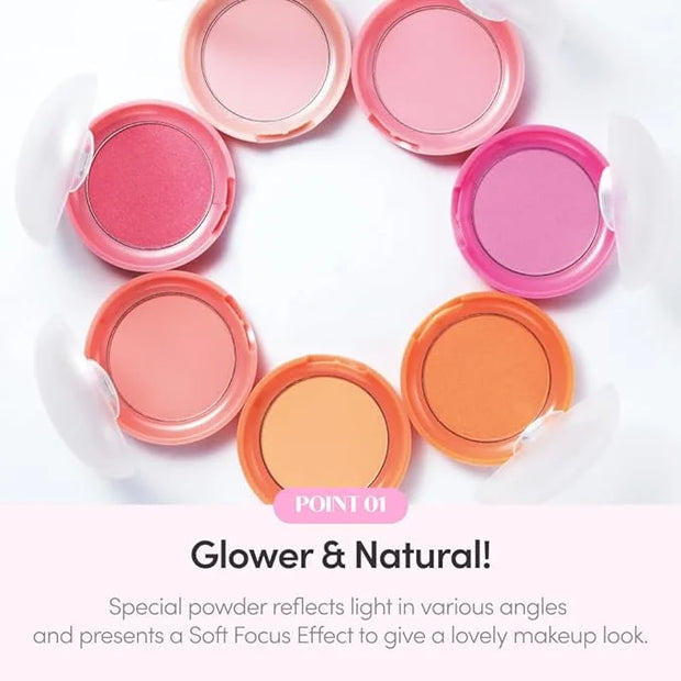 ETUDE Lovely Cookie Blusher - Lavender Lemon Macaron 4g | Glowing & Natural Powder Blush with Long-Lasting Sebum Control |...