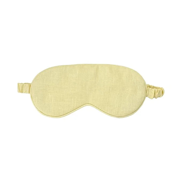 Pure Linen Eye Mask, 100% Linen Eye Mask for Girls,Travel Breathable Sleep Mask,Adjustable Strap, Hypoallergenic, Cooling ...