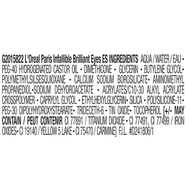 L’Oréal Paris Brilliant Eyes Shimmer Liquid Eye Shadow Makeup, Crown Gold, 0.1 oz. - Product Image