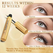 Premium Eyelash Growth Serum: Advanced Vegan Formula for Longer Thicker Lashes – Natural Safe Ingredients in 3ML - Product...