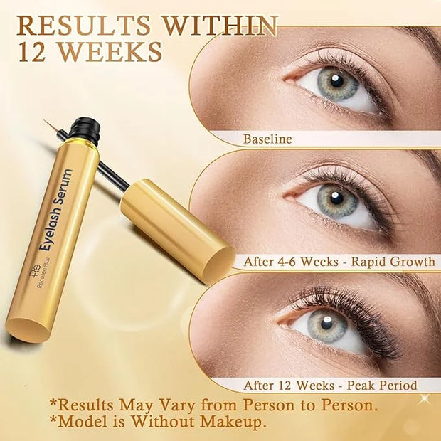 Premium Eyelash Growth Serum: Advanced Vegan Formula for Longer Thicker Lashes – Natural Safe Ingredients in 3ML - Product...