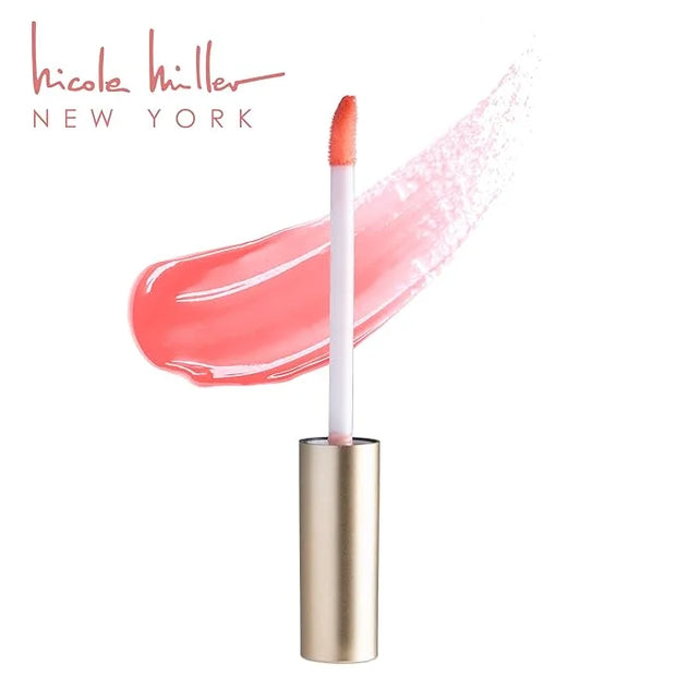 Nicole Miller Lip Gloss Collection Shimmery Glosses for Women and Girls Long Lasting Color Set with Rich Varied Colors, Pe...