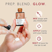 Self Tanning Drops for Face - USA Made with Organic & Natural Ingredients, Bronzing Face Tanning Drops with Aloe Vera, Non...