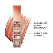 NYX PROFESSIONAL MAKEUP Ultimate Glow Shots, Liquid Eyeshadow, Long-Lasting Shimmer Eye Shadow with Vitamin C - Clementine...