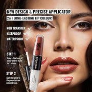 Dermacol NEW 16-Hour Lip Colour, Highly Pigmented Glossy Lip Stain, Two-Phase Lip Plumper Gloss, Kissproof Lip Makeup Prod...