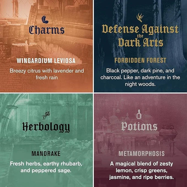 Every Man Jack Harry Potter Collectors Body Wash Gift Set - Includes 4 Body Washes with Clean Ingredients & Hogwarts Inspi...