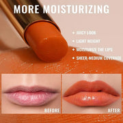 Oulac Orange Lipstick - Moisturizing Lip Stick Glossy Tinted Lip Balm, Sheer Shine Juicy Finish, Lightweight and Hydrating...