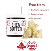 Refined Shea Butter Unscented - 100% Pure African Shea Butter for Hair & Dry Skin - Soap Base - Face & Body Moisturizer, f...
