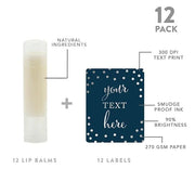 Andaz Press Personalized Lip Balm Party Blue,