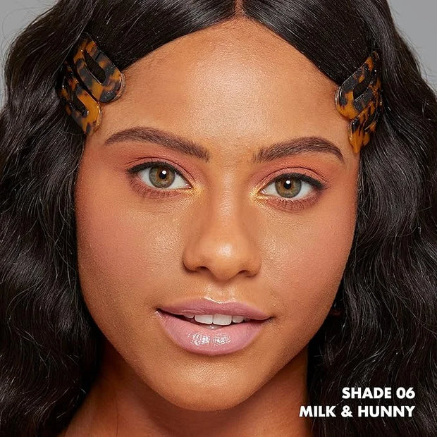 NYX PROFESSIONAL MAKEUP This Is Milky Gloss, Vegan Lip Gloss, 12 Hour Hydration - Milk & Hunny (Sheer Light Honey) - Produ...