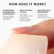 skyn ICELAND Dissolving Microneedle Under Eye Patches with 39% Hyaluronic Acid & Peptides No-Slip Eye Masks for Firming Wr...
