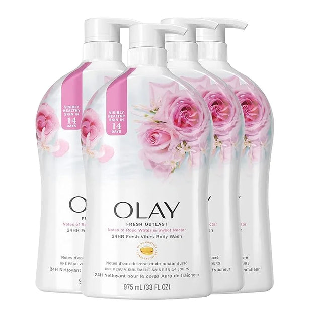 Olay Body Wash for Women, Fresh Radiance, Refreshing & Renewing, Made with Plant Based Cleansers, B3 Botanical Complex, Fo...