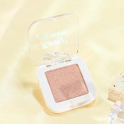 Kaely Pressed Single Eyeshadow Makeup, Champagne Shimmer Highly Pigmented Monochrome Eye Shadow Palette, Waterproof Neutra...