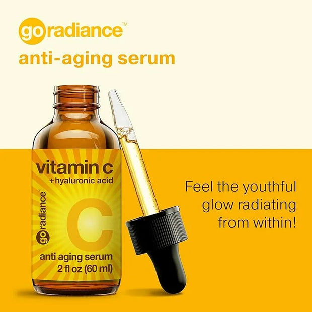 Double Size (2OZ), 20% Vitamin C Serum for Face with Hyaluronic Acid, Face Serum Vitamin C, Vitamin C for Face Serum for W...