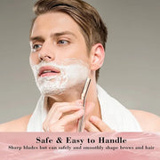 Dermaplaning Tool for Face, Eyebrow Razor for Women and Men, Eyebrow Trimmer and Facial Shaver Dermaplane Razor for Peach ...