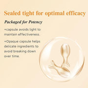 HKH Vitamin C Super Serum for Face - Anti Aging Vitamin E Facial Serum Capsules with Niacinamide, Vit C Serum Oil for Wome...