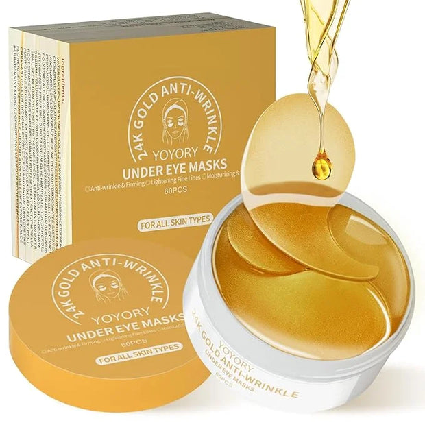 Hydrogel Eye Patches for Dark Circles, Puffy Eyes & Wrinkles - Collagen & Hyaluronic Acid Infused Under Eye Masks, Hydrati...