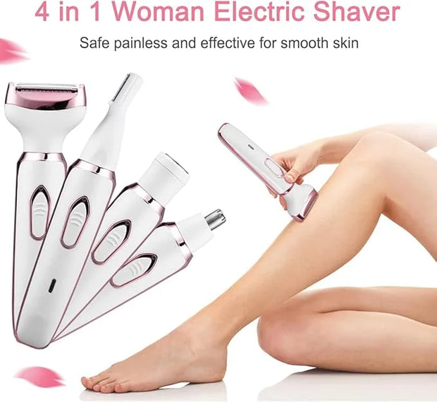 Bikini Trimmer for Women, Electric Razor Hair Shaver for Face Nose Eyebrow Beard Mustache Arm Leg Armpit Bikini, Replaceab...
