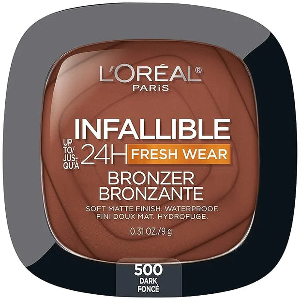 L'Oreal Paris Infallible Up to 24H Fresh Wear Soft Matte Longwear Bronzer. Waterproof, heatproof, Transfer, humidity and s...