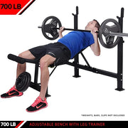 JFIT Olympic Weight Bench with Leg Developer Attachment - Product Image