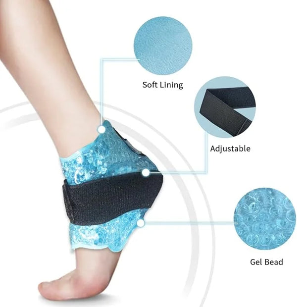 Boundle of Cold Face Eye Masks Ice Face Mask Hot Cold Compress for Dark Circles and Ankle/Sport Foot Ice Therapy Wrap,Hot ...
