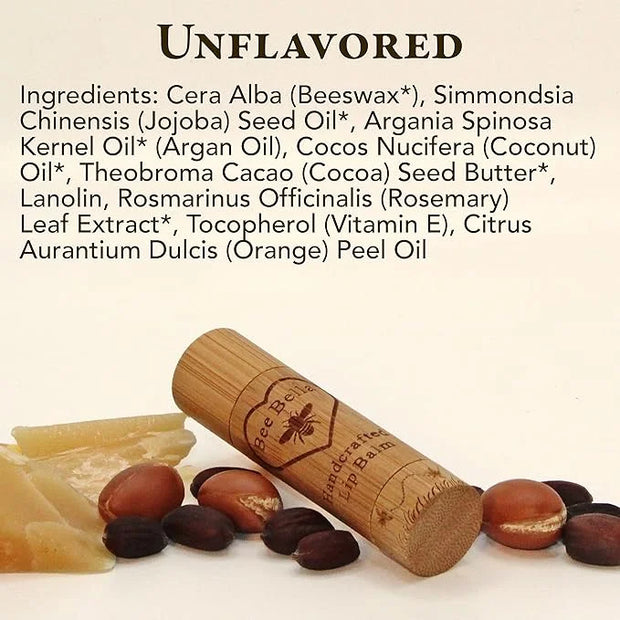 Bee Bella Lip Balm, Unscented (Unflavored), Organic
