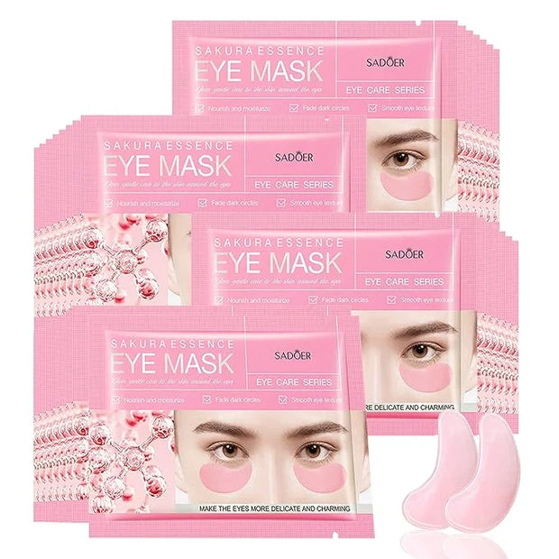 Under Eye Patches -30 Pairs Sakura Essence Eye Mask for Puffy Eyes,Reducing Dark Circles,Anti-Aging & Refreshing, Collagen...