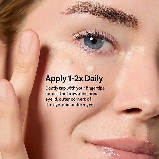 PowerPeptide-5 Eye Cream, Anti Aging Skin Care with Hyaluronic Acid, Peptides for Under Eye Circles, Wrinkles, Dewy, Soft,...