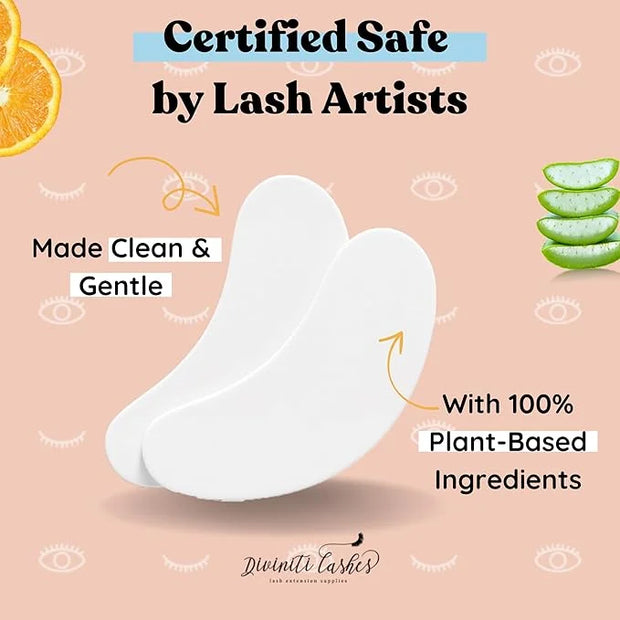 100 Pairs Under Eye Gel Pads Lash Extensions - Lash Supplies for Eyelash Extension Supplies - Hydrogel Under Eye Patches f...