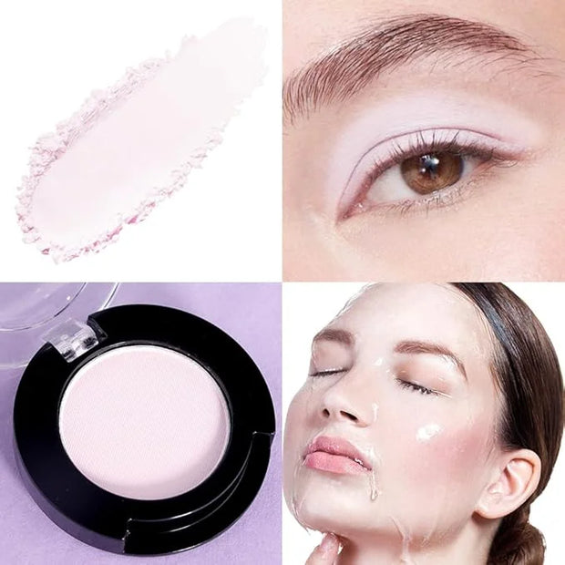 Monochrome Matte Eyeshadow Makeup Palette, Highly Pigmented Pearl White Eyeshadow Palette, Matte Pressed Powder Eye shadow...