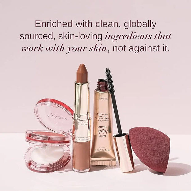 Wander Beauty Unlashed Volume & Curl Mascara - Volumizing, Lash Curling Mascara - 9 in 1 Multitasking Smudge-Proof Black M...