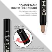 evpct Bronze Shimmer Cream Eye Shadow Brightener Sticks Set for Eyes, Bronze Shimmery Matte Pencil Eye shadow Applicator S...