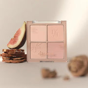 Dasique Blending Mood Cheek #10 Muted Nuts | 4 Blendable Shades in Lighteight Smooth Powder | Vegan | Korean Makeup | Blus...