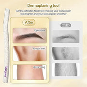 Eco-Friendly Women's Dermaplaning Razor - Multipurpose Exfoliating Tool with Anti-Cut Blades & Biodegradable Handle for Si...