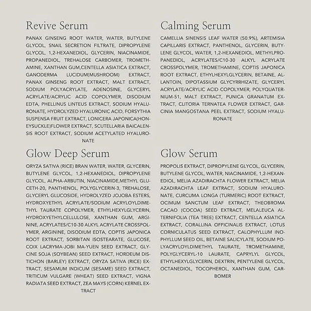 Beauty of Joseon Serum Line (Hanbang Serum Discovery Kit) with Revive Eye Serum Retinal Niacinamide - Product Image