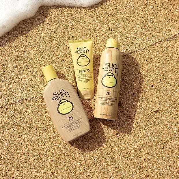 Sun Bum Original SPF 70 Sunscreen Body Spray - Broad Spectrum Moisturizing Sunscreen with Vitamin E - Hawaii 104 Act Compl...