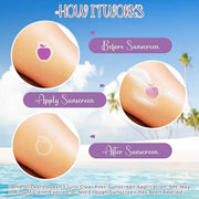 80 Pcs UV Stickers for Sunscreen, Sunscreen Stickers Reapply Reminder Know When to re-Apply Sunscreen, UV Detection Sticke...