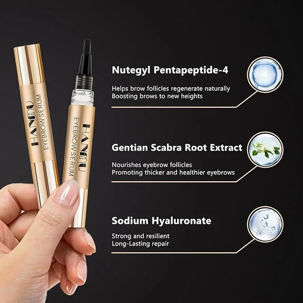 Eyebrow Growth Serum for Women & Men - Rapid Eyebrow Enhancer 4.5ml | Natural & Gentle Formula for Thicker Fuller Brows wi...