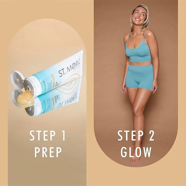 St Moriz Pre-Tan Skin Primer for Self Tanner- Exfoliating Fake Tan Primer - Preps & Primes Skin for Long-Lasting Tan - Dee...