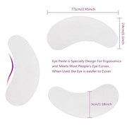 100 Pairs Under Eye Pads, Eyelash Extension Gel Patches Hydrogel Eyes Patches Lint Free Eye Pads for Eyelash Extension Sup...