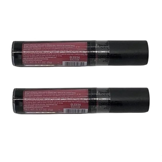 Pack of 2 L.A. Girl Matte Flat Finish Pigment Gloss, Bazaar GLG834 - Product Image