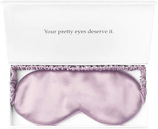 Silk Sleep Mask Light Blocking Luxury 100% Mulberry 19mm Silk Eye Mask Eye Cover Blindfold Ultra Soft Light & Comfy Anti A...