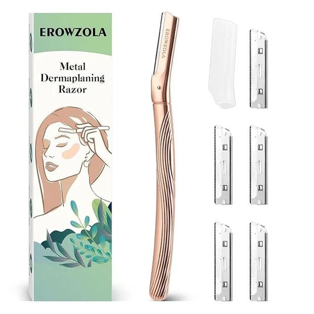 Dermaplaning Tool for Face, Eyebrow Razor for Women and Men, Eyebrow Trimmer and Facial Shaver Dermaplane Razor for Peach ...