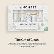 The Honest Company Fragrance Free Bathtime Gift Set | Hypoallergenic Bath Essentials for Sensitive Skin | Shampoo + Body W...