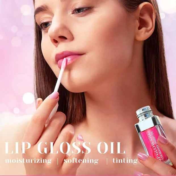 Hydrating Lip Glow Oil, Moisturizing Lip Glow Oil, Nourishing Glossy Transparent Lip Oil, Plumping Lip Oil, Lip Balm, Non-...