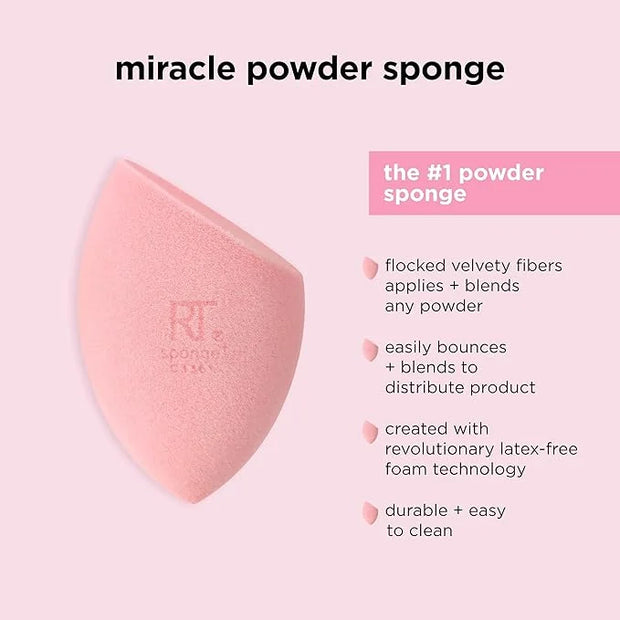 Real Techniques Ultimate Makeup Sponge Trio, Makeup Blending Sponges, For Liquid, Cream, & Powder Products, Powder & Found...